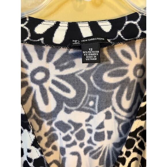 New Direction Black & White Sleeveless Maxi Dress Size‎ 12 - Picture 5 of 10